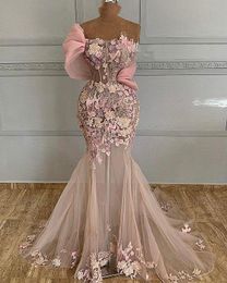 2022 Plus Size Arabisch ASO EBI Luxe Mermaid Stijlvolle Prom Jurken Kant Kralen Avond Formele Partij Tweede Ontvangst Verjaardag Engagement Glozen Jurk ZJ334