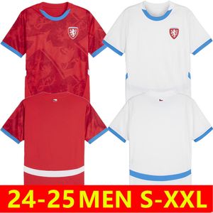 2024 Maillots de football de la République tchèque 24 25 NEDVED NOVOTNY POBORSKY CHYTIL Maillot de football à domicile SCHICK HLOZEK SOUCEK SADILEK LINGR Uniforme de l'équipe nationale des hommes