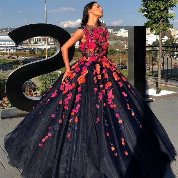 Robe de bal princesse Quinceanera, Vintage, fleurs 3D, douce 16 ans, robes de fête d'anniversaire, 2022