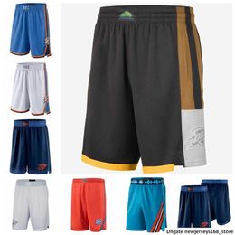 Pantalon Swingman imprimé de l'Oklahoma, short de basket-ball, Thunders Performance, noir, 2022, 277o