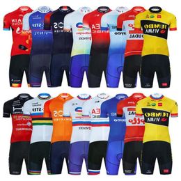 2022 Pro Team France Cycling Jersey Gel Pad Bib Set Mtb Cycling Clothing Ropa Ciclismo Mens Summer Court Clothes 6509375 JCBDV
