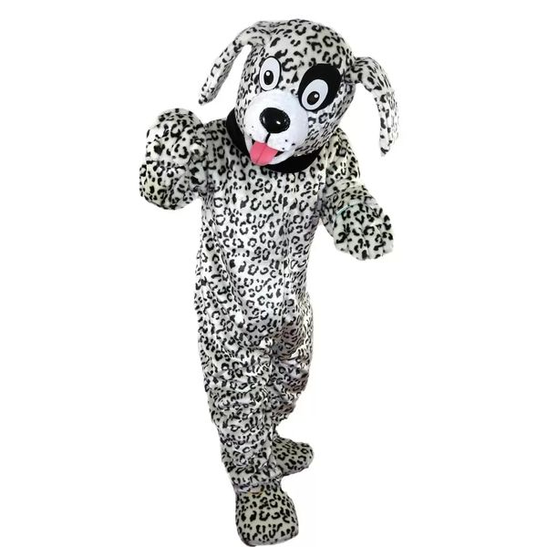 2022 traje de mascota de perro dálmata blanco y negro profesional Halloween Navidad vestido de fiesta de lujo traje de personaje de dibujos animados carnaval Unisex adultos traje