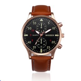 2022 Quartz Montres Men Business Mens Watch Luxury Simple Sport Sport Sport Populaire Corloge de cuir de poignet Popul