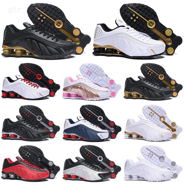 2022 R4 zapatos para correr para hombre Designer Chaussures DELIVER Black White OZ NZ 802 809 Sneakers OG Plus trainers Zapatillas d1