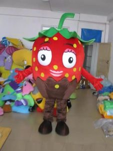 2022 Red Strawberry Mascot Costume Animal Costume Kerst Groothandel Mascot Mascot Fancy Dress Costumes voor Halloween Party Event