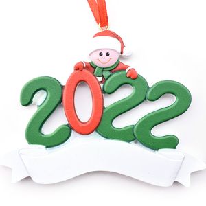 Décorations de noël en résine 2022, ornements d'arbre d'extérieur, têtes, pendentifs DIY, cadeaux de fête