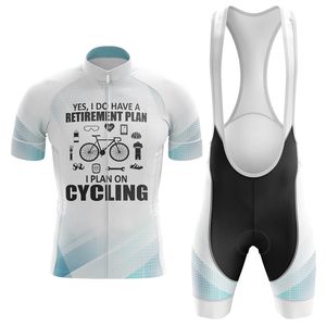 2024 Pensioenplan Fietsen Team Jersey Fietsbroek Bib Set Ropa Ciclismo Heren MTB Shirt Zomer Pro Fietsen Maillot Onderkleding
