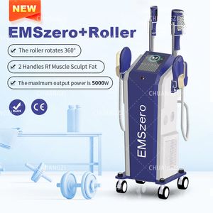 Nuevo RF Body Shaping Blue Vertical 2 en 1 EMSZERO Roller Device Aumentar el músculo Reducir la grasa Salón de belleza eficiente 5000W