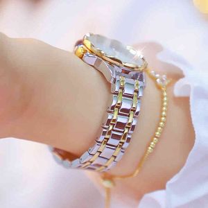 2022 RHINTONE ELEGANT Ladi Watch Diamond Femmes Brand de luxe Regarder Golden Clock Watch for Women Reogio Feminino