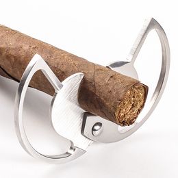 2022 coupe-cigare rond ciseaux à cigares ciseaux à cigares métal acier inoxydable épaissi double tranchant poinçon tabac accessoires