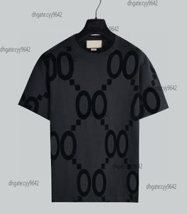 T-shirts pour hommes plus tees Polos Fashion Round Couche brodé et imprimé de style polaire avec une rue Pure Coton R5GH Cyy9642