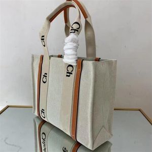 2022 Vente chaude Top Home Big Shopping Sac Homme Femme Grande capacité Sac de toile de plage Loisirs Chlose Sac à main Sacs à bandoulière avec carte d'étiquette initiale C88 261m