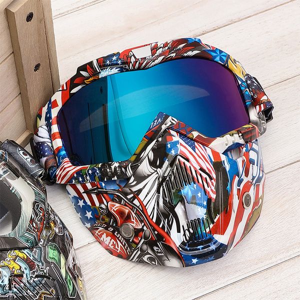 2022 vender bien Gafas al aire libre Motocicleta Engranajes de protección Casco cruzado flexible Mascarilla Motocross Gafas a prueba de viento Gafas ATV Protección UV Gafas de sol