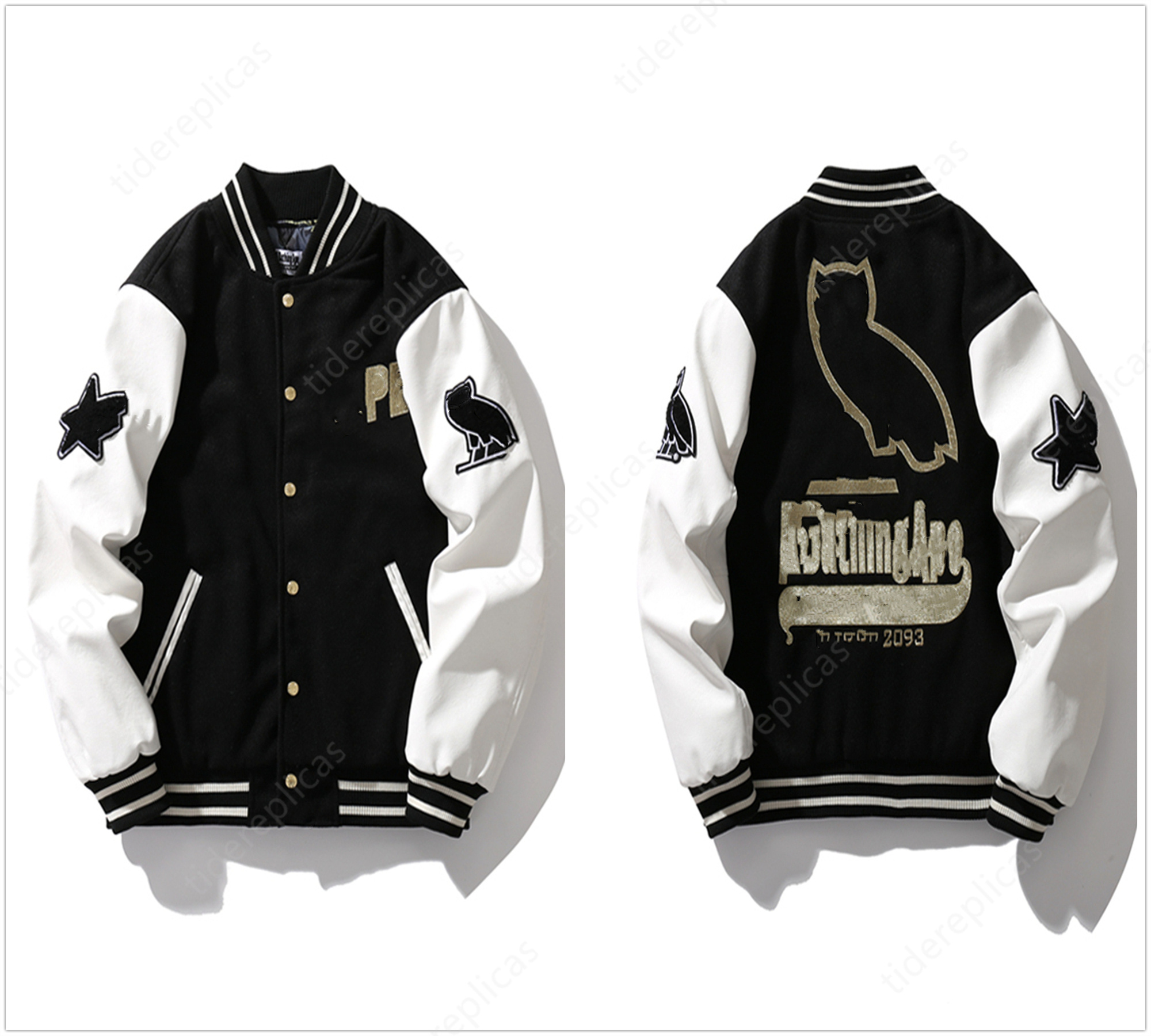 2023 mens designer cotone cappotto giacca da baseball giacca a vento frangivento varsity Lightning lettera cuciture monopetto blocco di colore colletto alla coreana bomber squalo A2