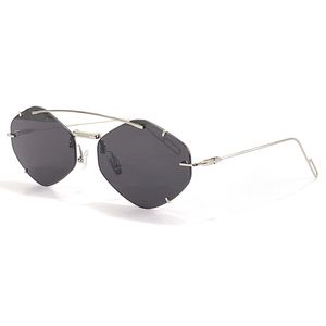 2022 Schild Vormen Randloze Zonnebril Dames Modemerk Luxe Zonnebril Designer Outdoor Hoge Kwaliteit Brillen