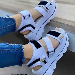2022 schoenen Sandalias Mujer Dames Casual Nieuwe Summer Heels Sandals Platform Peep Toe Wedges Chaussure Femme T230208 4