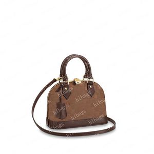 2022 sac à bandoulière shell sacs bandoulière sacs à main femmes cuir fleur marron 41221 53152 2 taille BB 23 5 17 5 11 5cm PM 32 25 16cm # L317A