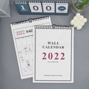 2022 Simple Wall Calendar Wekelijks Maandelijks Planner Agenda Kalenders Muren Plan Schema Dagelijkse Organisator Opknoping Kantoor Home Decor Oceaan Bezorging YL0350