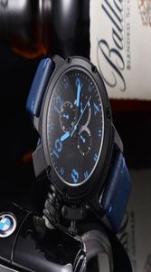 2022 Six Stitches Black Case Mens Watch Sports 50 mm Big Boat Classic Automatic Movement mécanical U Regrés de luxe sur les poignets110212