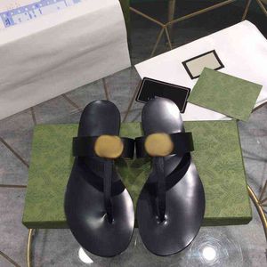 2022 Slides Desinger dames slippers mode sandaalglaasjes zwart gouden rood lederen rubber slippers merk schoen schoenen sandalen slipper