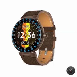 2022 Reloj Inteligente Reloj Inteligente Reloj Inteligente Electrónico Rastreador De Ejercicios Correa De Cuero Damas Hombres para Android iOS Hora Salud Bluetooth Impermeable Estrella Mismo Estilo