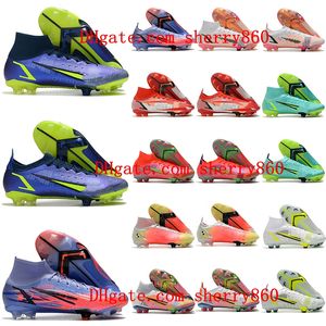 2022 Chaussures de football Superfly 8 Elite FG hommes garçons femmes Crampons Football Bottes sport taille 35-45