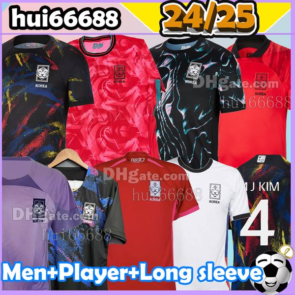 22/23/24/25 Copa del mundo de Corea del Sur Jerseys de fútbol Equipo nacional Hogar lejos Entrenamiento 2023 2024 2025 SON HWANG KIM JEONG SUNG LEE KWON UJHWANG KILEES HOH Hombres Fútbol Adulto