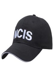 2022 Agent spécial NCIS Black Cap pour les hommes Femmes LETTRE EMPRODURE CRIMINE CRIMINAL SERVICE FILM BASEABL ADMISBABLE CAP78848152772