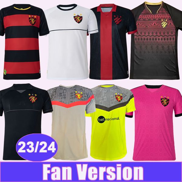 23 24 Sport Club do Recife Hommes SABINO LUCIANO Maillots de football 2023 EWERTHON RAY VANEGAS JADERSON EZEQUIEL WATSON Home Away 3rd GK Éditions spéciales Chemises de football