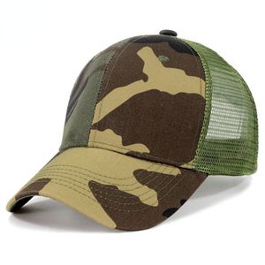 2022 printemps et été baseball maille casquette respirant camouflage extérieur hommes chapeau réglable mode voyage en gros