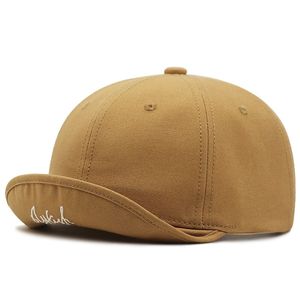 Casquette de Baseball à bord bouclé, en coton, à visière courte, grande taille, chapeau à rabat, 56-60cm, 60-65cm, printemps et été 2022