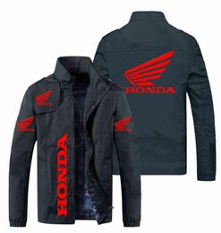 2022 Spring Autumn Mens Jackets Honda Car Wing Red Gedrukt Windscheper Fashion Motorfiets Men Men Kleding Coats3863341