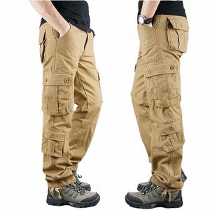 2022 Lente Winter Militaire Broek Mannen Kaki Cargo Broek Casual Cott Tactische Broek Mannen Big Size Army Overol Hombre K4IL #