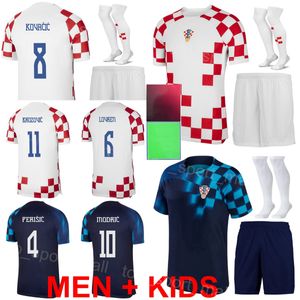 Nationale Team Croacia Voetbalshirts MODRIC PERISIC GVARDIOL KRAMARIC SOSA JURANOVIC LIVAKOVIC BROZOVIC LOVREN KOVACIC VLASIC 22-23 WK Voetbalshirt Kits