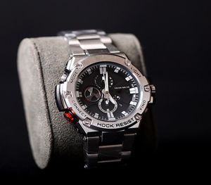 2022 Watch en acier inoxydable Men Sport WR G Watches Army Military Ing imperméable Watch All Pointer Work Digital G Wristwatch B 100 avec Box8998997