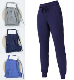 2022 pantalones de estudio para mujer listos para cordón elástico cintura alta traje de yoga deporte corriendo pantalones de jogging pantalones de chándal sueltos 2795664