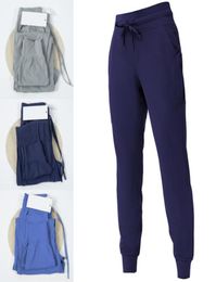 2022 pantalones de estudio para mujer listos para cordón elástico cintura alta traje de yoga deporte corriendo pantalones de jogging pantalones de chándal sueltos 8729035