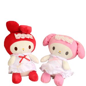 2022 Animaux en peluche 25 cm en gros dessin animé Toys Belle tenue de femme de chambre Kuromi Dolls