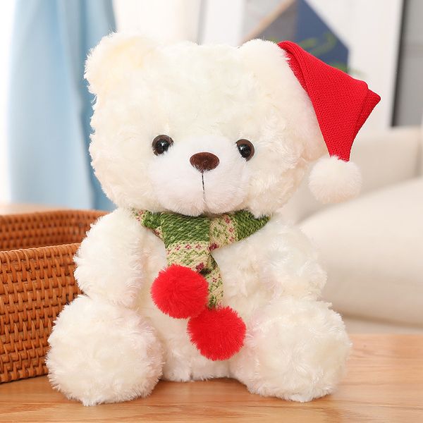 2022 peluches poupées en peluche mignon 32CM cerf de noël 23CM écharpe ours en peluche