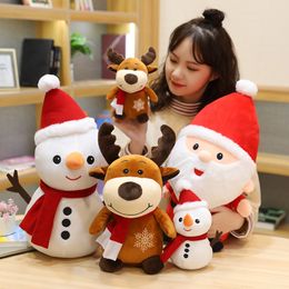 2022 animales de peluche al por mayor 23cm muñeco de peluche de Navidad suave peluche Animal peluches muñecas regalos para niños regalo de cumpleaños