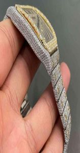 2022 Stijlvolle aangepaste hiphop luxe Dignls Steel Iced Out Diamonds Watch9732574