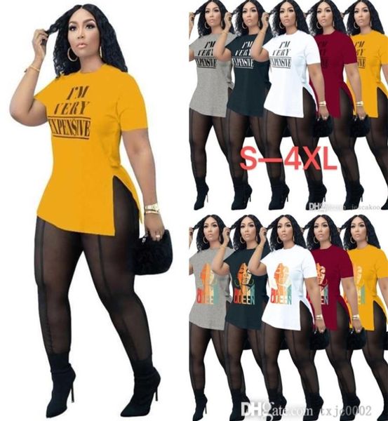 2022 Été Black Mesh Pantalons transparents Tracksuits pour femmes concepteur à manches courtes T-shirt Twirt Two Piece Plus Size6665679