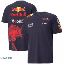2022 Summer F1 Racing Team Short Sheve T-shirts Red RB18 Men de Sports Extrême Formule 1 Fan Fan Women's Bull Corta Kids