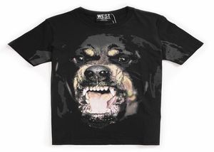 2022 Summer Fashion Men039s Tshirt Tshirt Worsleeveved Femmes 039s Portrait de chien d'impression 3D Impression rond Coupl7488070