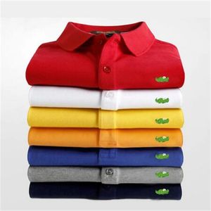 2022 Zomer Luxe Mens Korte Mouw Nieuwe katoenen geborduurde zakelijke Polo Shirt Fashion Loose Oversized Fashion Jacket S-6X