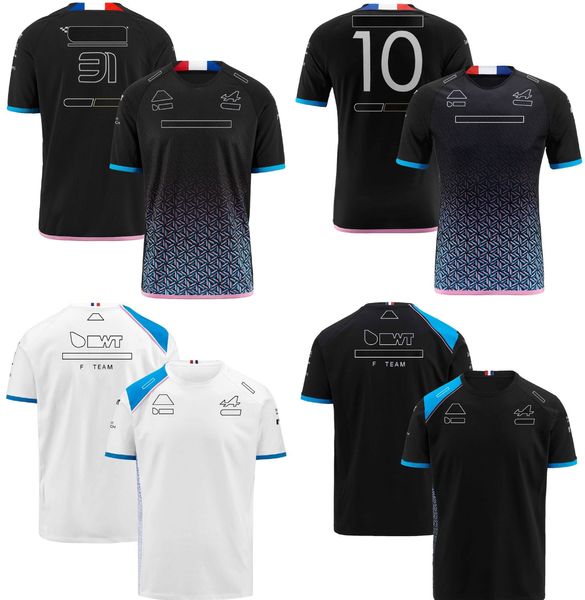 T-shirt à manches courtes pour hommes, nouveau T-shirt de Formule 1, pilote de course de l'équipe F1 n° 31 et n° 10, pour Sports de plein air, été 2022