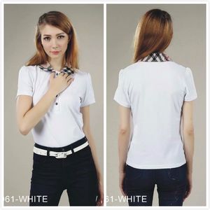 2022 Camiseta impresa de verano Tallas grandes Moda para mujer Polos de manga corta Cuello para mujer Camisetas de diseñador Tops Oficina clásica Camisetas a cuadros Camisa