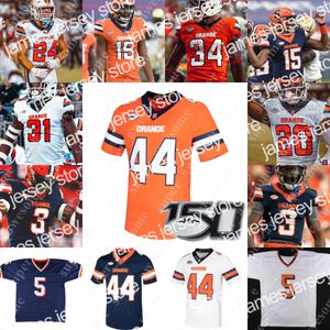 Maillot de football Orange Syracuse 2022 DeVito Garrett Shrader Sean Tucker Taj Harris Damien Alford Cooper Lutz Donovan McNabb Floyd Little Dwight