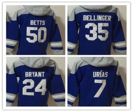 2022 Team Baseball Pull à capuche Fans Tops Taille SXXXL Bleu Couleur Betts Bellinger homme Urias8508212