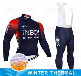 2022 Team GrenadierINEOS Winter Cycling Pro Jersey 20D Broekset MTB Fietskleding Heren Ropa Ciclismo Thermische Fleece Lange Bike4452802